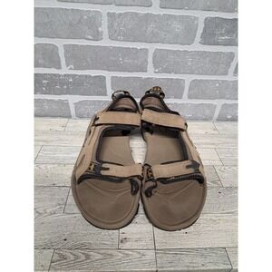 Teva 6571 Hurricane Brown Leather Strappy Hiking Outdoor Casual Sandals Men's 13